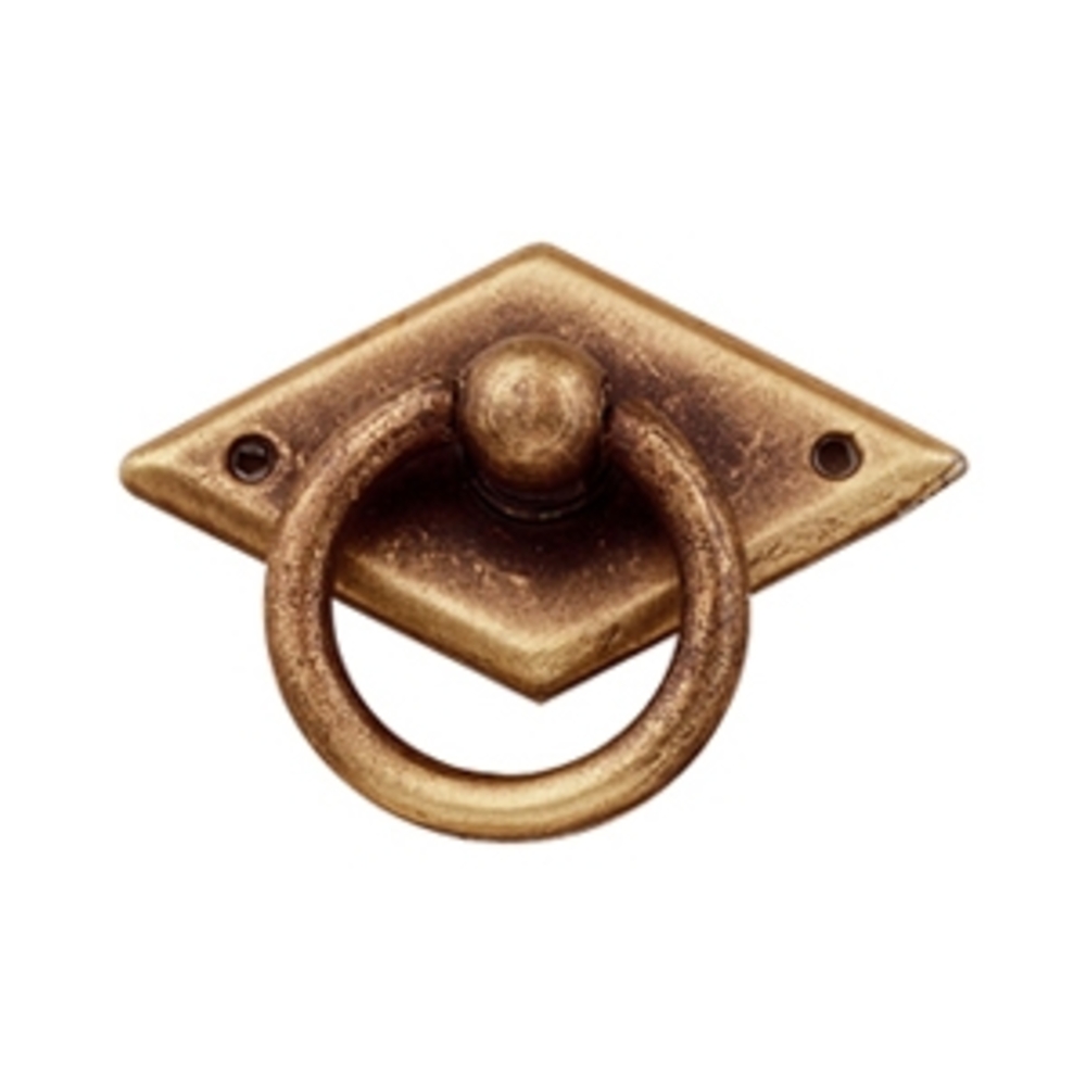 Bouton de meuble zamac anneau diamètre 48 mm en bronze mat lot de 24 piéces - Orange / cuivré, Zamak