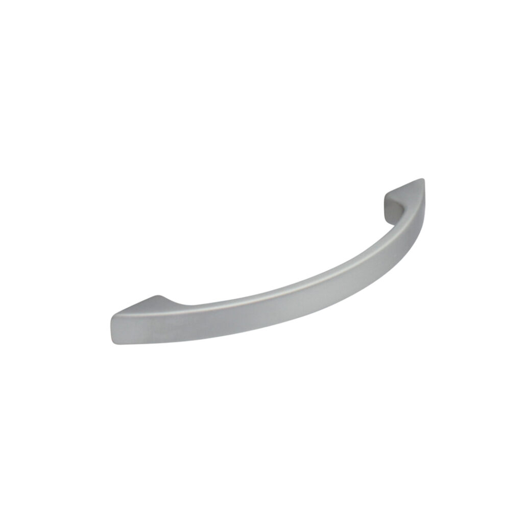 Poignée de meuble en zamac finition chrome mat e 96 mm - Gris / argent, Zamak