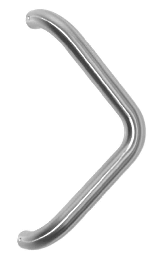 Poignée de tirage Diamètre 32 mm - Entraxe=350 mm - INOX 304 Laqué RAL 9005 Noir Mat - Acier inoxydable