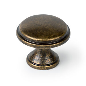 Bouton de meuble zamac diamètre 29 mm bronze vieilli lot de 24 Piéces – Marron, Zamak