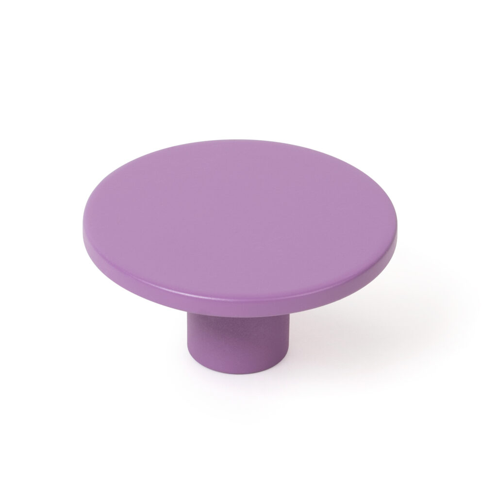 Bouton de meuble abs diamètre 40 mm  peint pourpre lot de 36 piéces - Violet