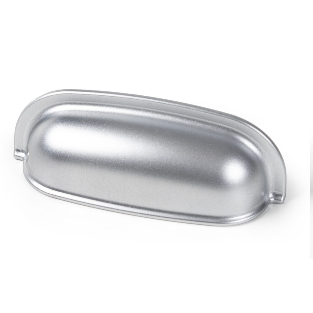 Poignée de meuble cuvette abs  64 mm peint chrome mat lot de 36 piéces - Gris / argent