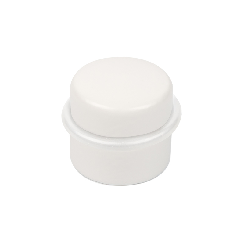 Butée de porte bois hêtre diamètre 37mm lot de 24 piéces - Blanc