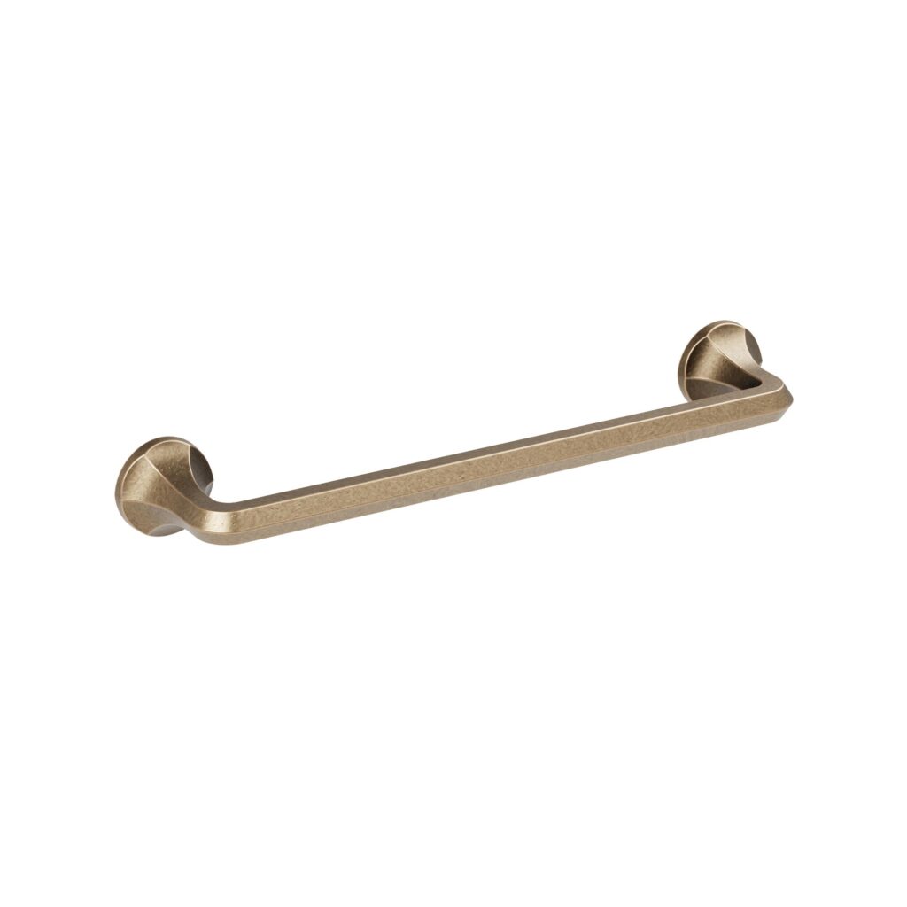 Poignée pour meubles en zamac Entraxe 160mm Antique florence Lot de 6 - Marron, Zamak