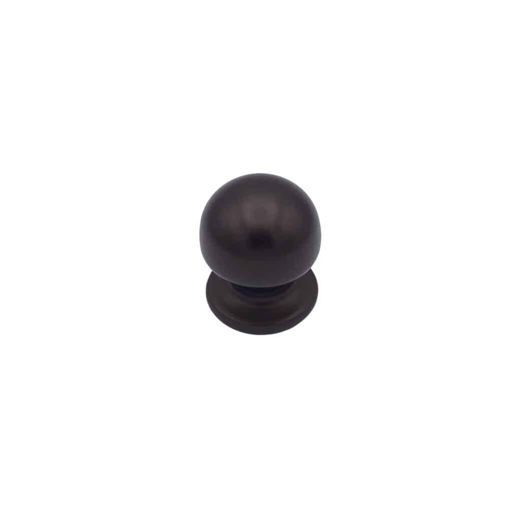 Bouton tirant de porte fixe Ø50 mm en aluminium  Marron foncé - breveté