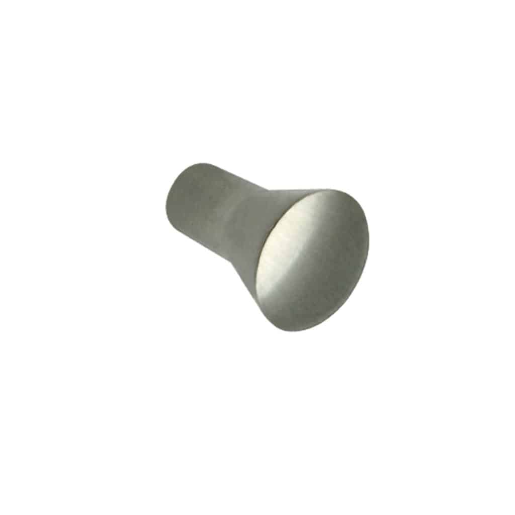 Bouton de meuble en zamac finition nickel satiné D 16mm - Gris / argent, Zamak