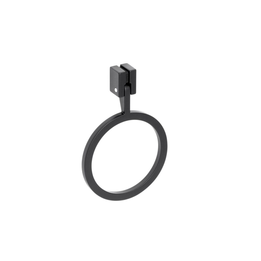 Poignée pour meubles en zamac L 72 mm Vernis noir mat - Zamak