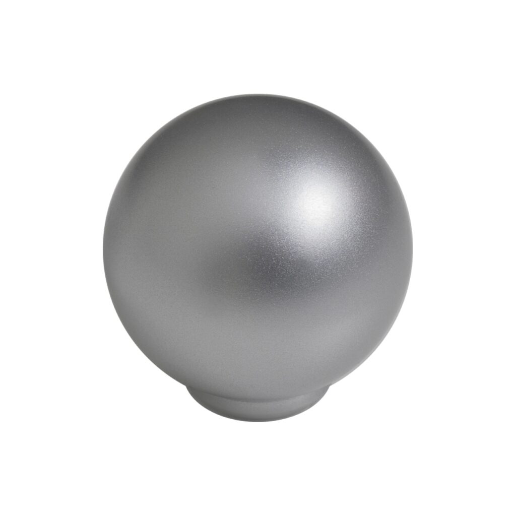 Bouton de meuble boule abs diamétre 24 mm chrome mat lot de 75 piéces - Gris / argent