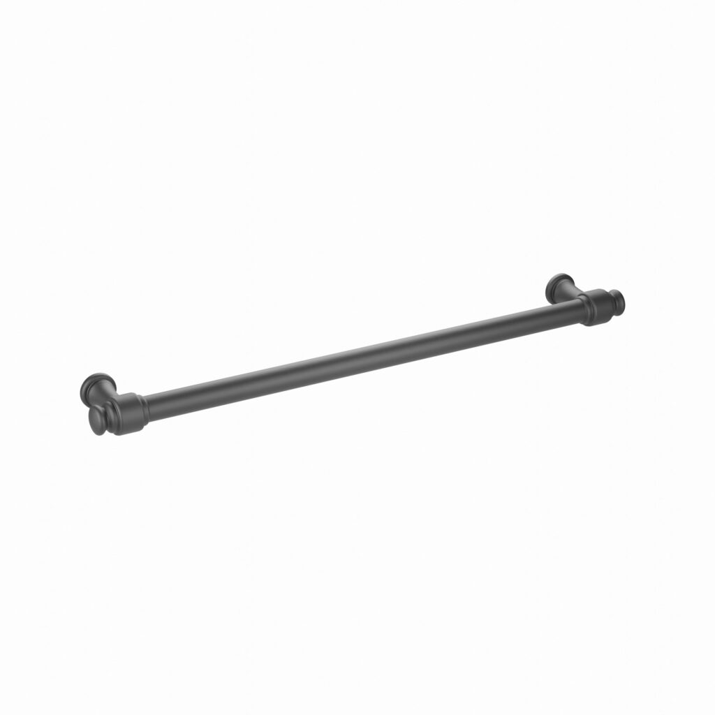 Poignée pour meubles en zamac Entraxe 224mm Varnish black matt Lot de 25 - Noir, Zamak