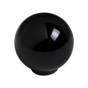 bouton de meuble boule abs diamètre   29 mm noir brillant lot de 50 piéces