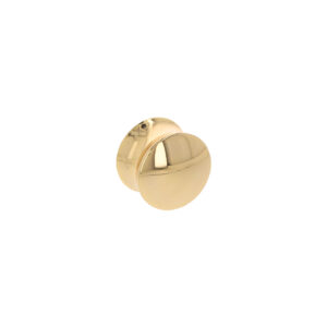 Bouton pour meuble Diamètre 30mm en zamac plaqué or Lot de 25 - Jaune / doré, Zamak