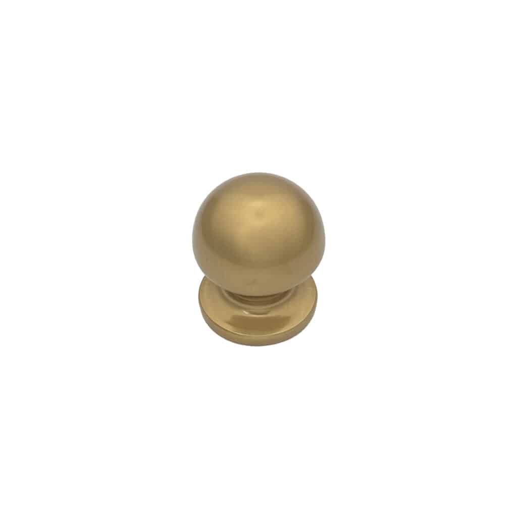 Bouton tirant de porte fixe Ø50 mm en aluminium Bronze poli - breveté - lot de 6 Bouton - Orange / cuivré