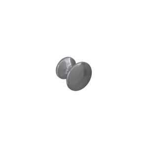 Bouton de meuble en zamac finition chrome brillant diamètre 25 mm - Gris / argent, Zamak