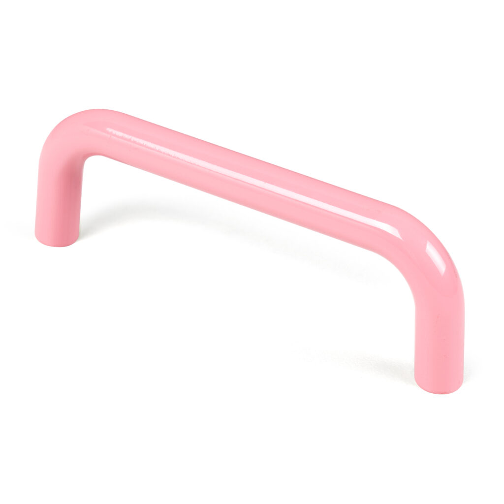 Poignée de meuble abs entraxe 96 mm rose brillant lot de 50 piéces