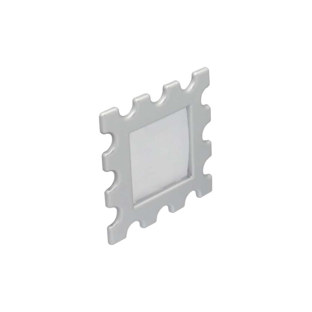 Poignée de meuble en ABS aluminium entraxes 32 mm - Gris / argent