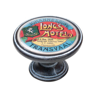Bouton de meuble zamac diamètre 37 mm oxydé decapé long's hotel johannesburg lot de 12 piéces - Multicouleur, Zamak