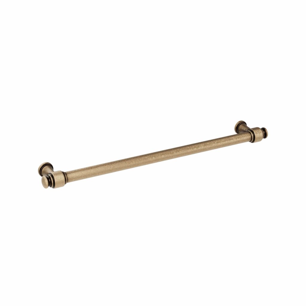Poignée pour meubles en zamac Entraxe 224mm Antique florence - Marron, Zamak