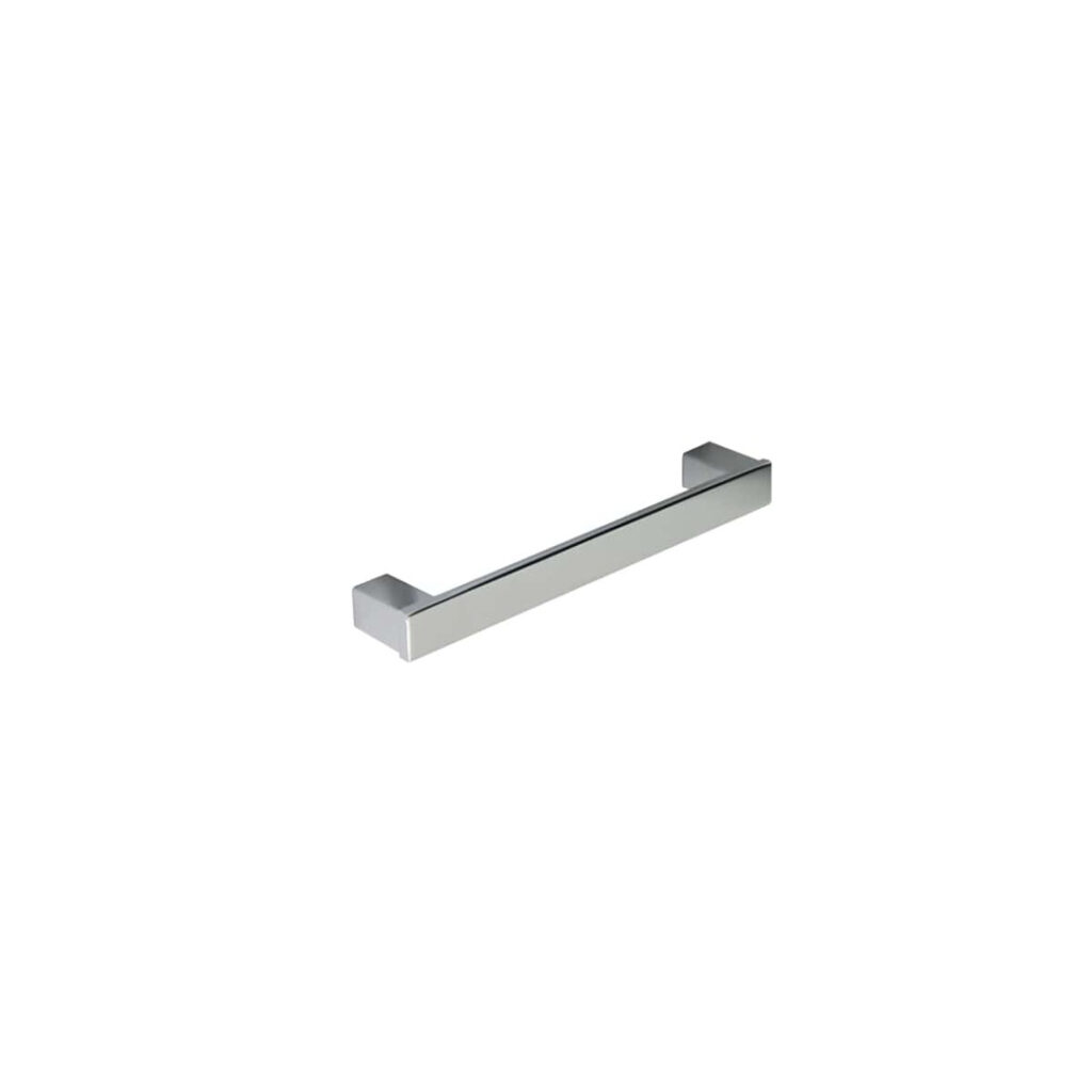 Poignée de meuble en zamac finition chrome brillant e 96 mm - Gris / argent, Zamak