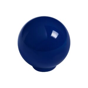 Bouton de meuble   boule abs diamètre 24 mm bleu foncé brillant lot de 75 piéces