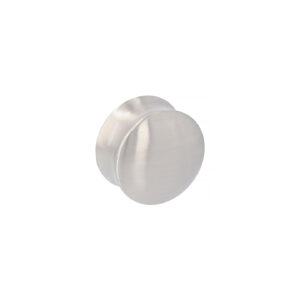 Bouton pour meuble Diamètre 40mm en zamac Nichel satiné Lot de 25 – Gris / argent, Zamak