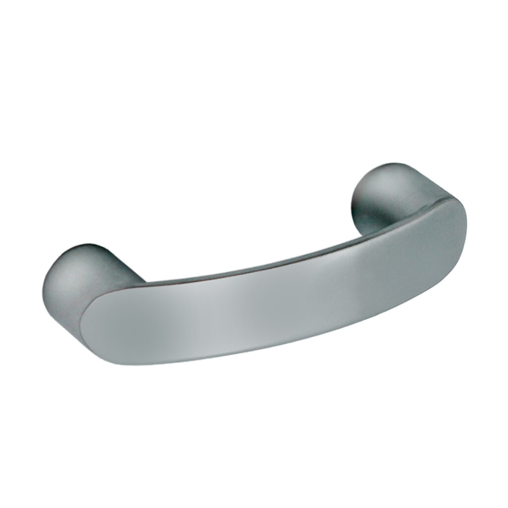 Poignée de meuble en zamac finition chrome mat e 32 mm - Gris / argent, Zamak