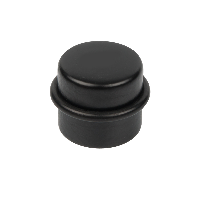 Butée de porte en bois lacqué noir diamètre 37 mm lot de 30 piéces