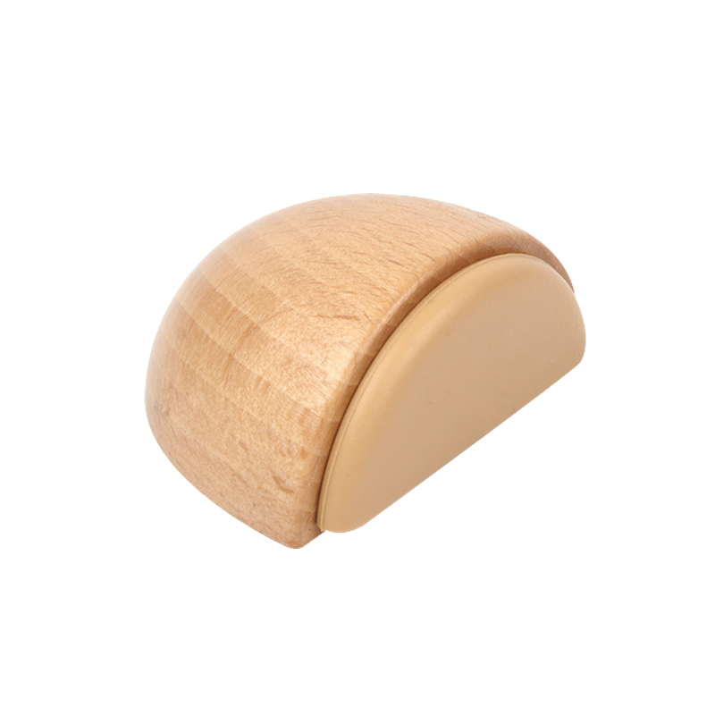 Butée de porte en bois hétre 49x38 mm lot de 24 piéces - Beige