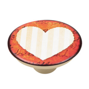 Bouton de meuble abs diamètre 50 mm sérigrafié cœur 2 lot de 36 piéces – Beige