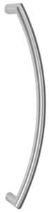 Poignée de tirage Diamètre 32 mm – Entraxe=350 mm – INOX 304 Brossé grain 240 – Gris / argent, Acier inoxydable