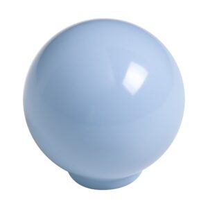 Bouton de meuble   boule abs diamètre 34 mm bleu bébé brillant lot de 50 piéces