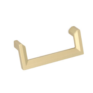 Poignée pour meubles en zamac Entraxe 96mm en laiton galver – Jaune / doré, Zamak