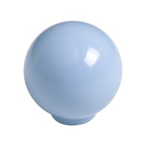 Bouton de meuble   boule abs diamètre 29 mm bleu bébé brillant lot de 50 piéces