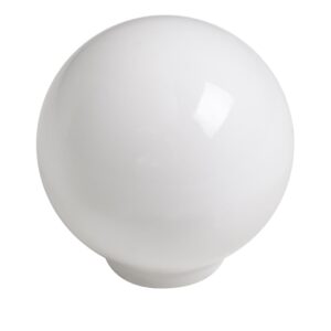 Bouton de meuble   boule abs diamètre 34 mm blanc brillant lot de 50 piéces