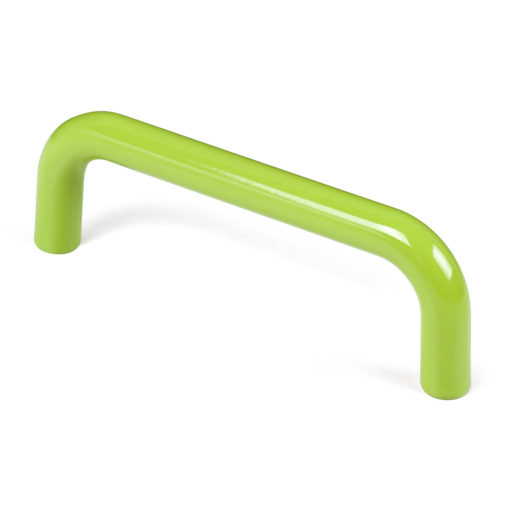 Poignée de meuble abs entraxe 96 mm peint pistache brillant lot de 50 piéces - Vert