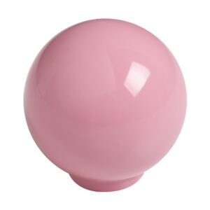Bouton de meuble boule abs diamètre   34 mm rose brillant lot de 50 piéces