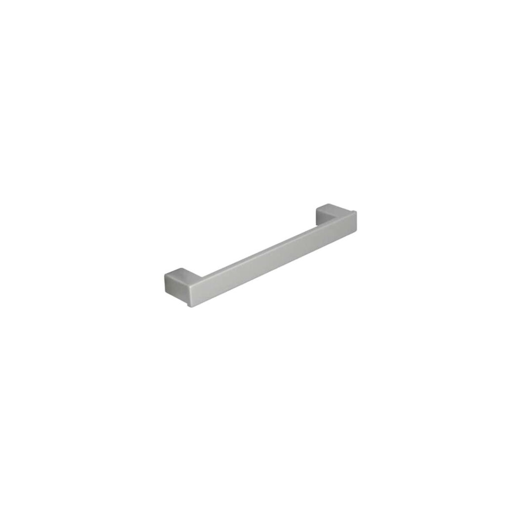 Poignée de meuble en zamac finition vernis aluminium e 96 mm - Gris / argent, Zamak