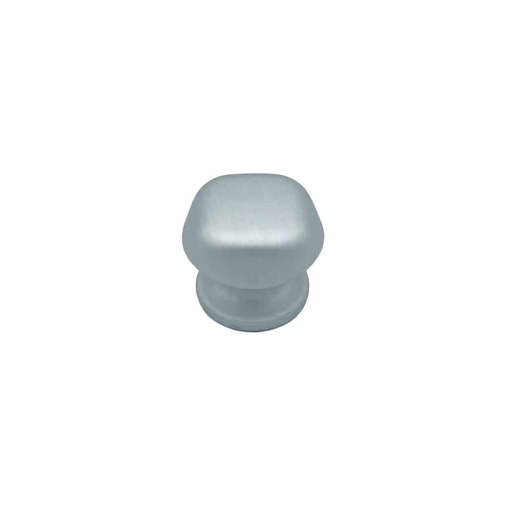 Bouton tirant de porte fixe Ø60 mm en aluminium Gris argent - breveté - lot de 6 Bouton - Gris / argent