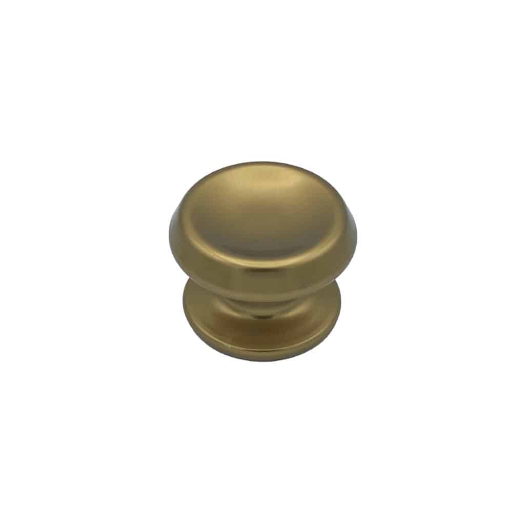 Bouton tirant de porte fixe Ø80 mm en aluminium Bronze poli - breveté . - Orange / cuivré