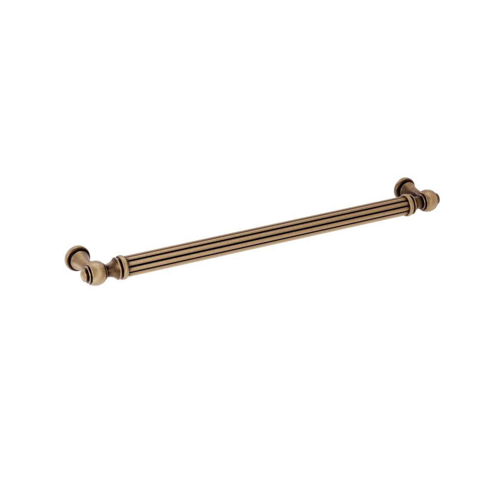 Poignée pour meubles en zamac Entraxe 224mm Antique florence - Marron, Zamak