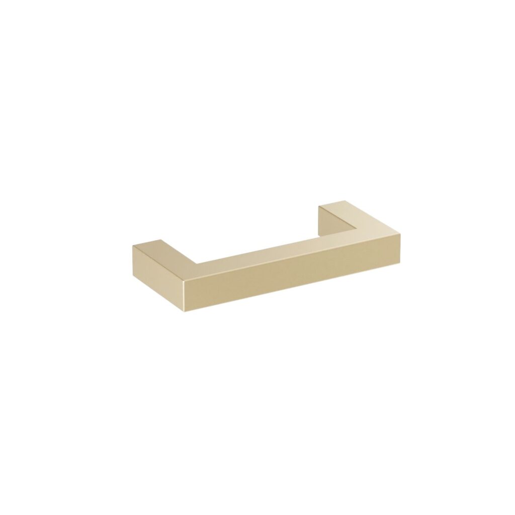 Poignée pour meubles en Acier inox Entraxe 64mm finition laiton galver - Jaune / doré, Acier inoxydable