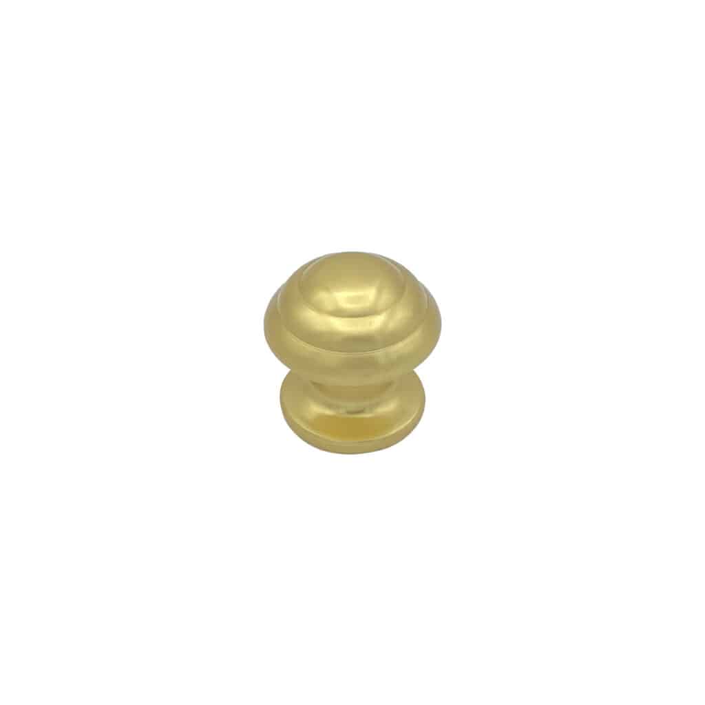 Bouton tirant de porte fixe Ø60 mm en aluminium Or poli - breveté - Jaune / doré