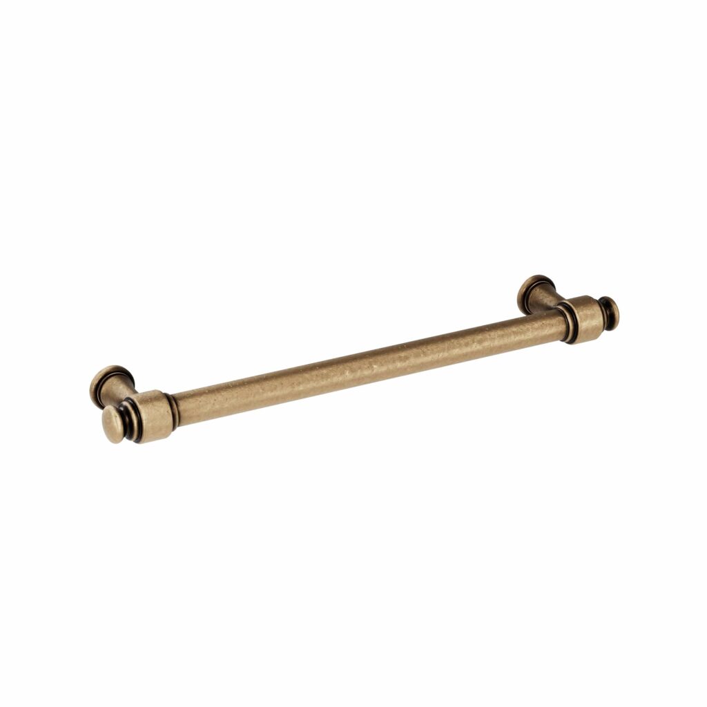 Poignée pour meubles en zamac Entraxe 160mm Antique florence Lot de 6 - Marron, Zamak