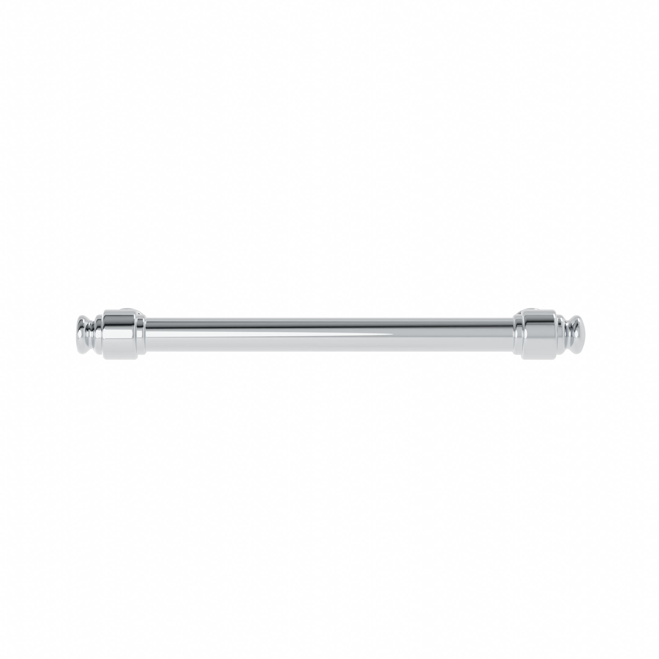 Poignée pour meubles en zamac Entraxe 128mm Polish chrome - Gris / argent, Zamak - Afbeelding 2