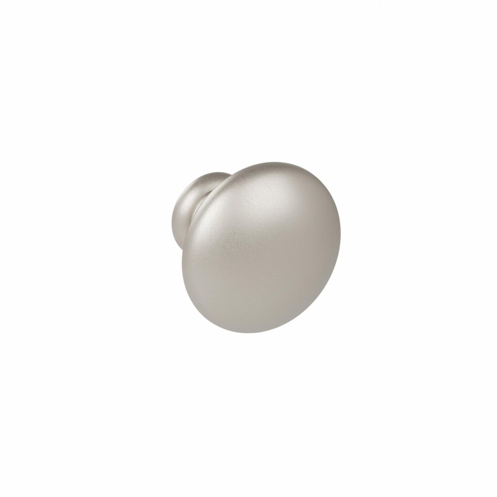 Bouton pour meuble Diamètre 35mm en zamac nickel galvanisé Lot de 25 - Gris / argent, Zamak