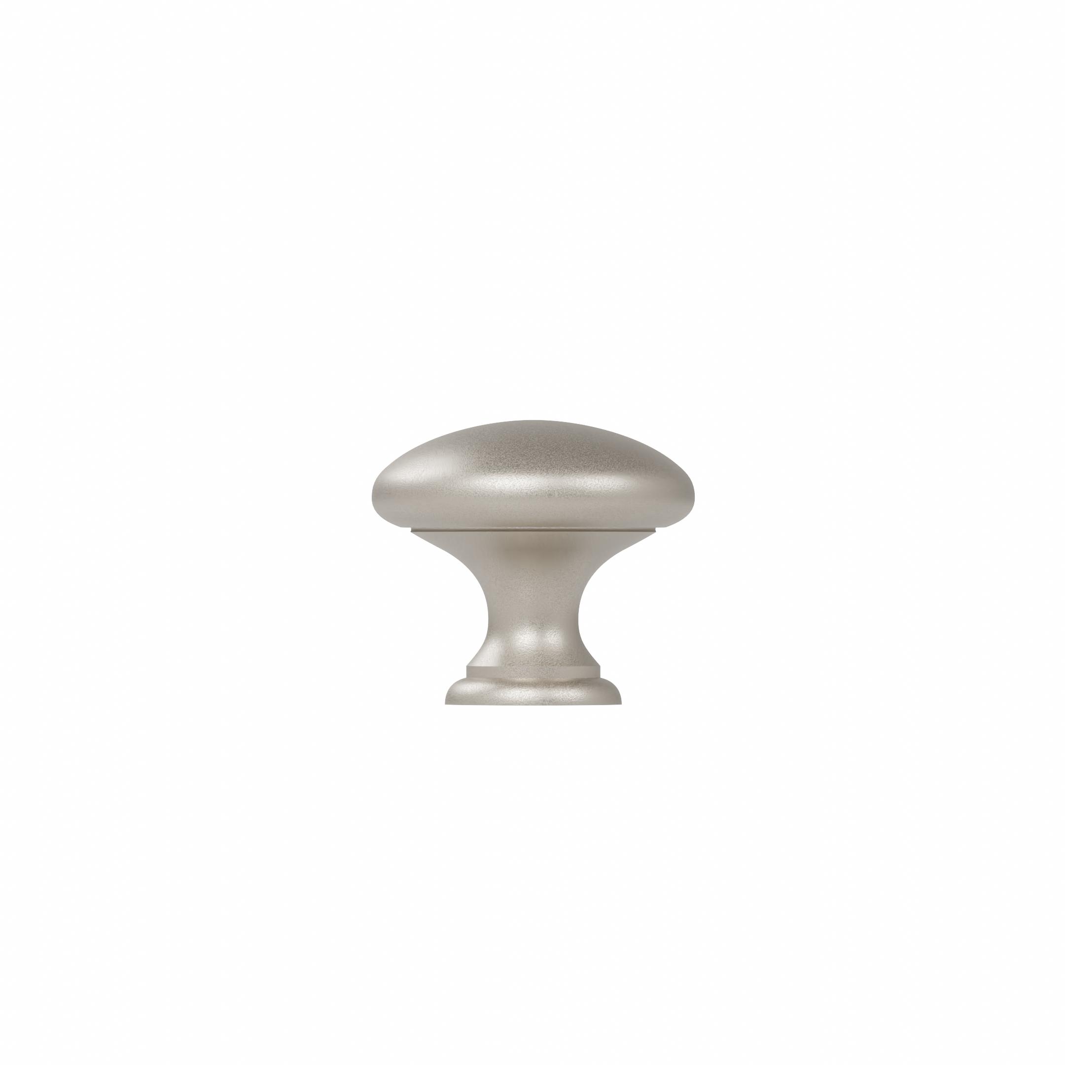 Bouton pour meuble en zamac Diamètre 25mm nickel galvanisé - Gris / argent, Zamak - imagine 3