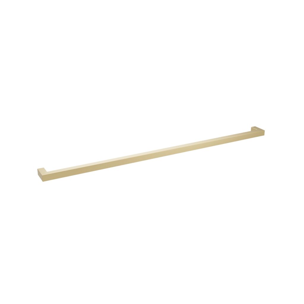 Poignée pour meubles en Acier inox Entraxe 480mm finition laiton galver - Jaune / doré, Acier inoxydable