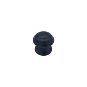 Bouton tirant de porte fixe Ø60 mm en aluminium Noir - breveté - lot de 6 Bouton
