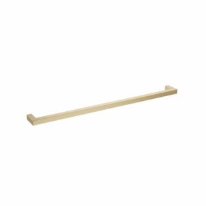 Poignée pour meubles en Acier inox Entraxe 320mm finition laiton galver – Jaune / doré, Acier inoxydable