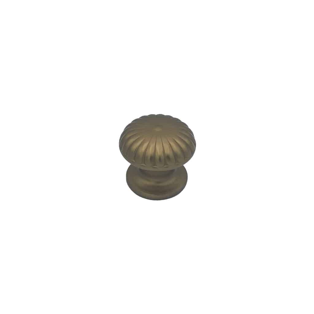 Bouton tirant de porte fixe Ø60 mm en aluminium Bronze satiné - breveté . - Orange / cuivré