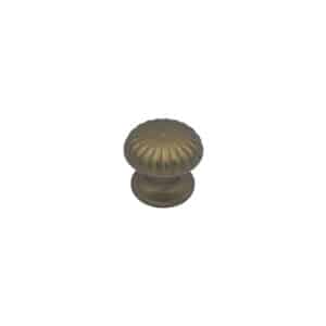 Bouton tirant de porte fixe Ø60 mm en aluminium Bronze satiné - breveté - lot de 6 Bouton - Orange / cuivré